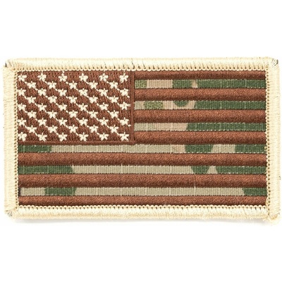 MILITARY RANGE Nášivka vlajka US - MULTICAM VELCRO