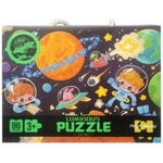 Swede 96-piece puzzle glowing in the dark