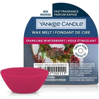 Yankee Candle Sparkling Winterberry vonný vosk do aromalampy 22 g