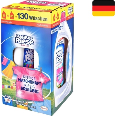 Weisser Riese Color prací gel 2 x 2,925 l 65 PD