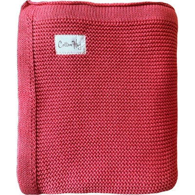 Cotton Hug Памучно одеяло Cotton Hug - Органик, 80 х 100 cm, малина (CH120)