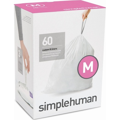 Simplehuman Sáčky 45 L typ M zatahovací 3 x 20ks 60 sáčků 25 µm CW0261-1