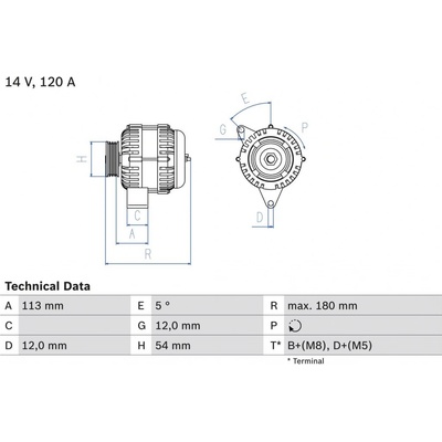 Generátor BOSCH 0 986 083 300 (0986083300)