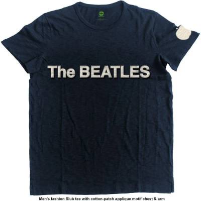 The Beatles Риза Logo & Apple App Slub Unisex Navy Blue XL (BEATAPSLUB01MN04)