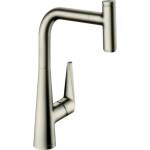 Hansgrohe Talis M51 300 издърпващ се кухненски смесител, матиран хром, с 1 струя (72821800)