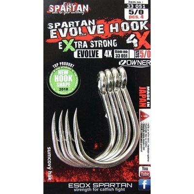 Esox Spartan Evolve hooks veľ.4 4ks