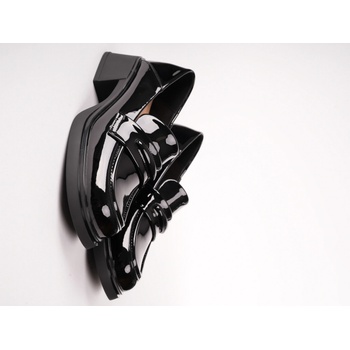 PASS dámské mokasíny černé lakované