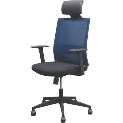 RFG Директорски стол RFG Berry HB, дамаска и меш, черна седалка, тъмносиня облегалка (ON4010140332)