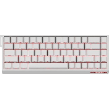 Madlions Professional Gaming Mechanical Keyboard MAD 68 R White (MAD-68-R-WH)