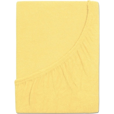 4Home froté prestieradlo Ideál žltá 100x200