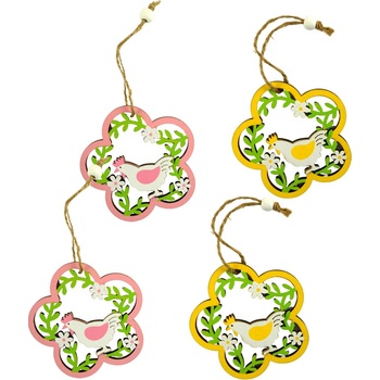 Sliepka vyrezávaná v kvietočku 2 ks 9x8,8 cm