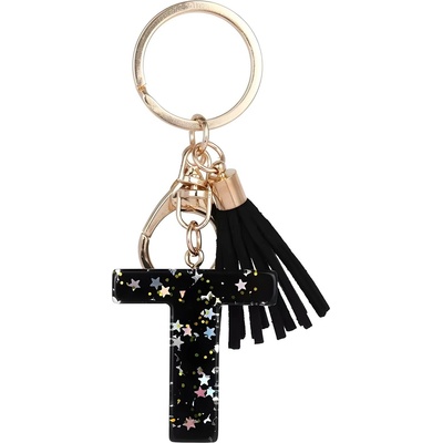 HARAHU Ключодържател Азбука - t / Черна kp37790 (37790)