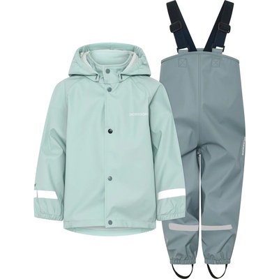 Didriksons Детска грейка Didriksons Kid's Slaskeman Set 4 Rain set - Ocean Mint - размер 120 (702-5128-0115)