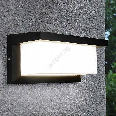 Led Екстериорен аплик neely led/12w/230v 4000k ip54 антрацит (bw0386)