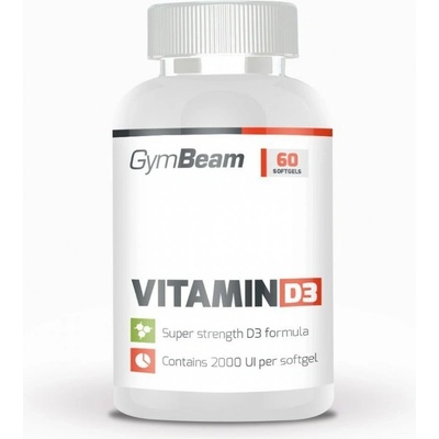 GymBeam Vitamín D3 2000 IU 240 kapsúl