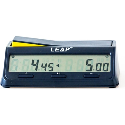 Digitálne šachové hodiny LEAP Navy Blue Bonus & Delay