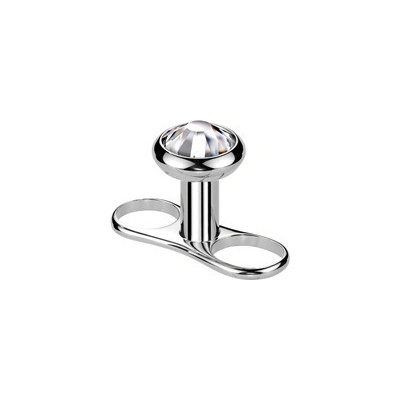 Šperky4U Kompletní microdermal piercing TITAN kámen MD043-03