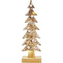 ACA Lighting LED dekoračná drevený stromček 5 LED 40cm teplá biela 2x batérie AAA IP20