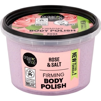 Organic Shop Скраб за тяло Rose & Salt, 250 ml