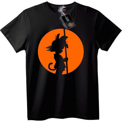 NOONEBRAND Тениска Goku силует - S, White