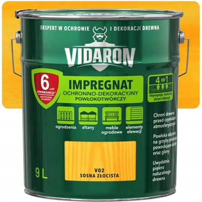 Vidaron Impregnát 9L V02 Borovice pro dřevo, ochranný nátěr