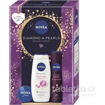 Nivea Box Deo Pearl 24 darčeková kazeta