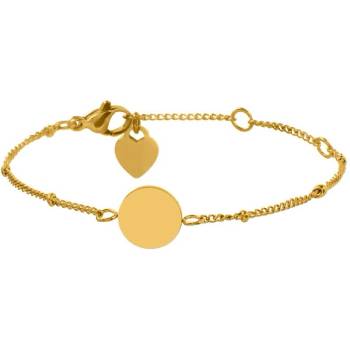 Bellita Златиста дамска гривна с кръгла плочка Bellita (BLT-BJ-1313-G)