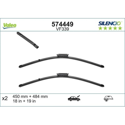 Valeo Silencio X-TRM 480+450 mm VA 574449