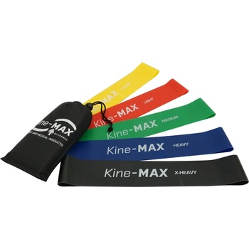 Kine-MAX Тренировъчен ластик Kine-MAX Professional Mini Loop Resistance Band KIT - 5 bands ml-set