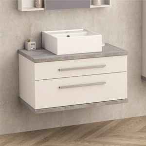 InterCeramic PVC шкаф за баня InterCeramic ICP 8144-1 с две чекмеджета - стенен модел, 81 см (ICP 8144-1)