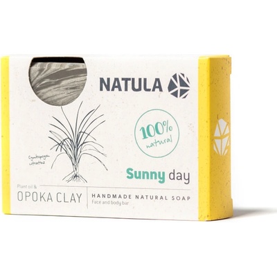 NATULA mydlo s ílom OPOKASlnečné svetlocitrónová tráva 100 g