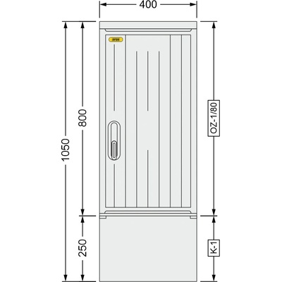 SFOS 400x1050x245mm OZ-1/80 + K-1