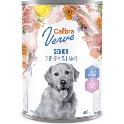 Calibra Dog Verve GF Senior Пуйка и Агне 400 г