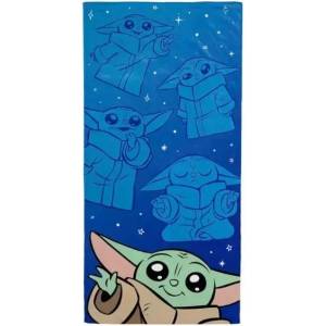 Carbotex Star Wars: Хавлиена кърпа с мотив на Грогу - 70 x 140 см (ST2450424-R)