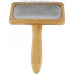M-PETS BAMBOO Slicker Brush - Четка за фино разресване от 100% естествен бамбук, размер L - 12, 2 x 15, 5 см - Белгия 10119399