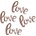 Ginger Ray Конфети - Love розово-златисто 14 г