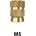 Two Trees Вложка за пластмаса M5/S (месинг) - Brass Inset Nuts, 50 броя в пакет