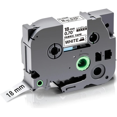 Compatible Brother TZe-FA241, 18mm x 3m, черен печат / бял фон, желязо, съвместима лента (TZeFA241)