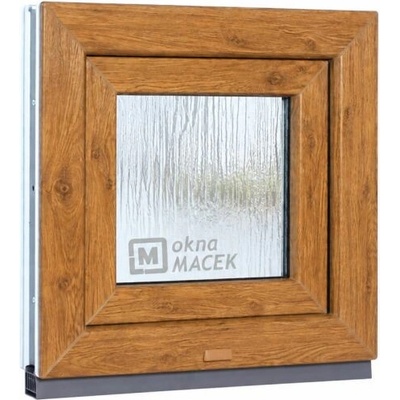 Kömmerling70 Ad, 500 X 500 mm Winchester/Bílá jednostranně Sklo Ornamentální kůra čirá Neotevíratelné