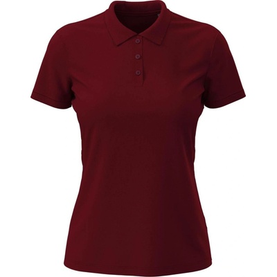 Lux Short sleeve Polo dámske STEDMAN červená Bordeaux