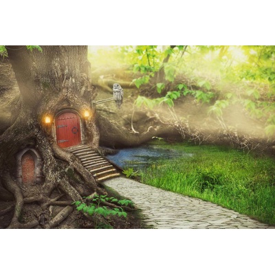 DIMEX ART Флизелинов фототапет приказна къща 375 x 250 см