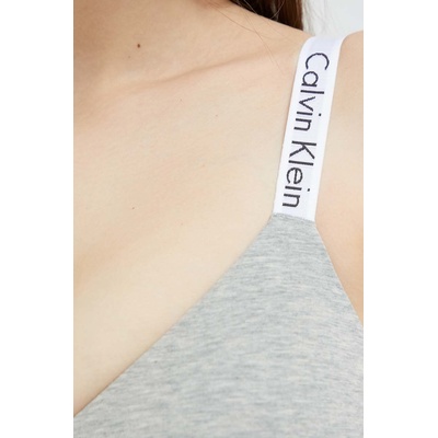 Сутиен Calvin Klein Underwear в сиво с изчистен дизайн 000QF7060E (000QF7060E.9BYY)