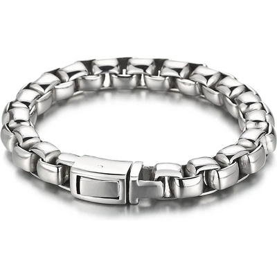 Мъжка масивна гривна от стомана тип синджир | Мъжки гривни от стомана