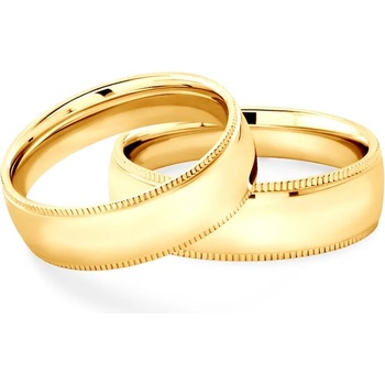 Image 1 of SAVICKI Сватбени халки: злато, полукръгъл профил. 6 мм