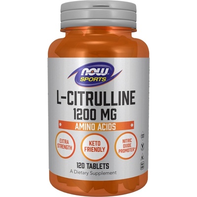 NOW NOW L-Citrulline 1200 mg Extra Strength, 120 Tablets