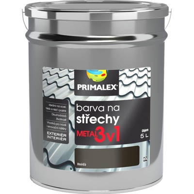 Primalex Metal 3v1 Farba na strechy 5L metal hnedá