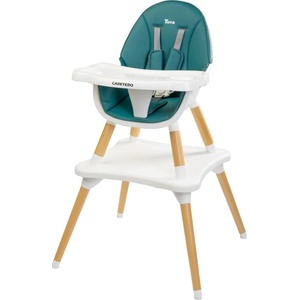 Caretero Столче за хранене 2 в 1 Caretero - Tuva, Dark Green (TERO-7705) - baby