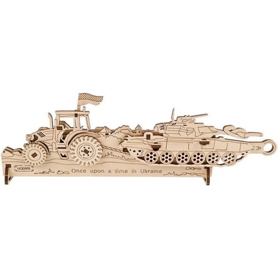 UGEARS 3D puzzle Brave UA Tractor 51 ks – Zbozi.Blesk.cz
