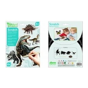 AVENIR Scratching Stickers - Dinosaurs