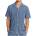 Revolution Мъжка риза с копчета Revolution Short-Sleeved Cuban Shirt - Blue (033-3270-0111)